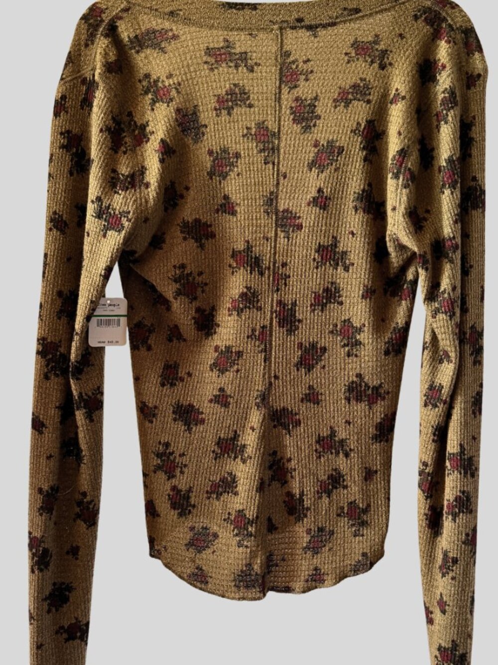 Free People “One of the Girls” Floral Henley – NWT - Picture 2 of 10